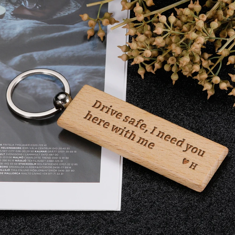 

Drive Safe Keychain Personalized Father's Day Gift to Daddy Customized Key Rings for Boyfriend Husband Birthday Anniversary Gift