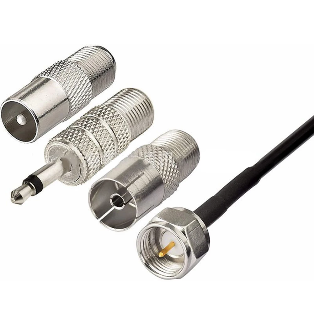 Supporto adesivo nascosto Antenna radio AM FM F Testa femmina a TV 3.5 Antenna mono FM con corno di pecora per stazione radio TV FM per auto