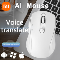 Xiaomi Wireless Mouse AI Voice Translation 2.4G Bluetooth Ergonomic Optical PC Laptop Cordless Mice For Windows Computer Office