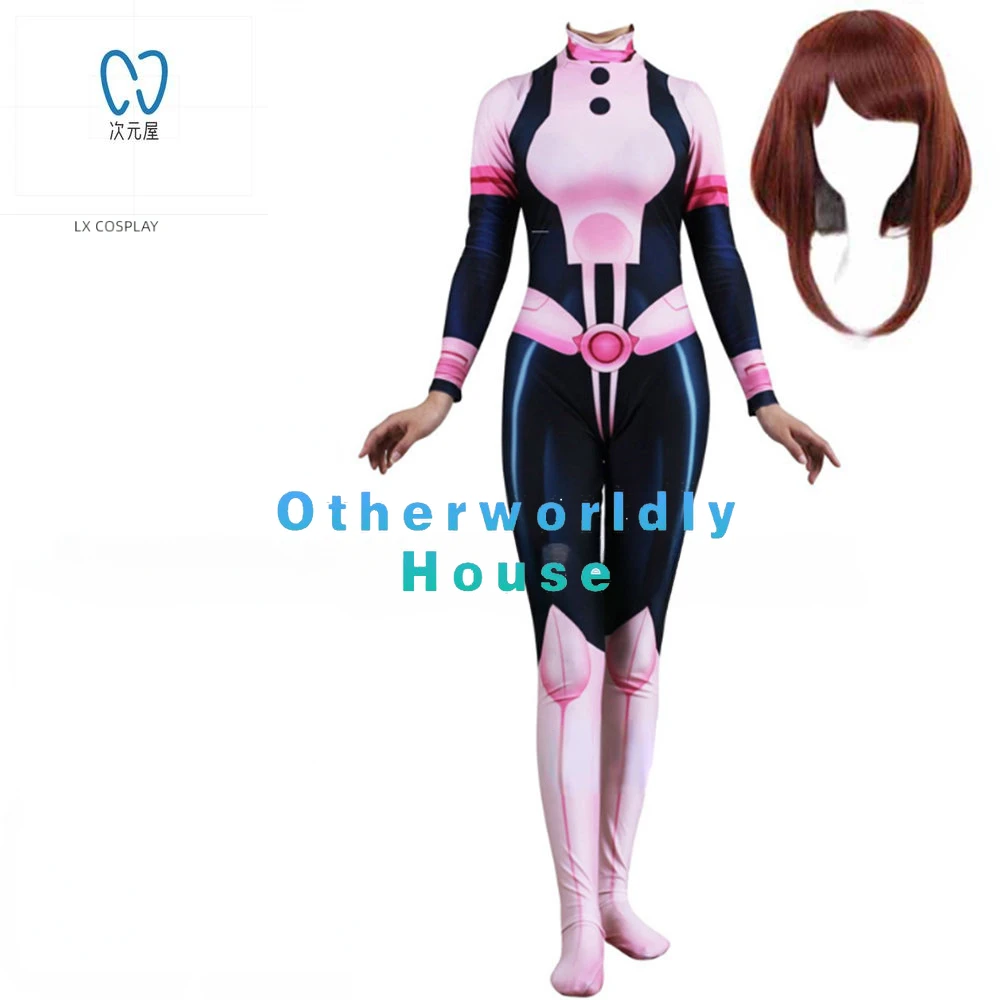 

Uraraka Ochako боди комбинезон костюм аниме OCHACO Cosplay облегающий костюм Zentai Cos