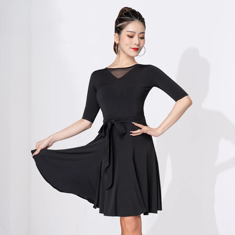 Latin dance training clothes new dance skirt dress ballroom dancing high-end competition clothes adult ballroom dancing skirt