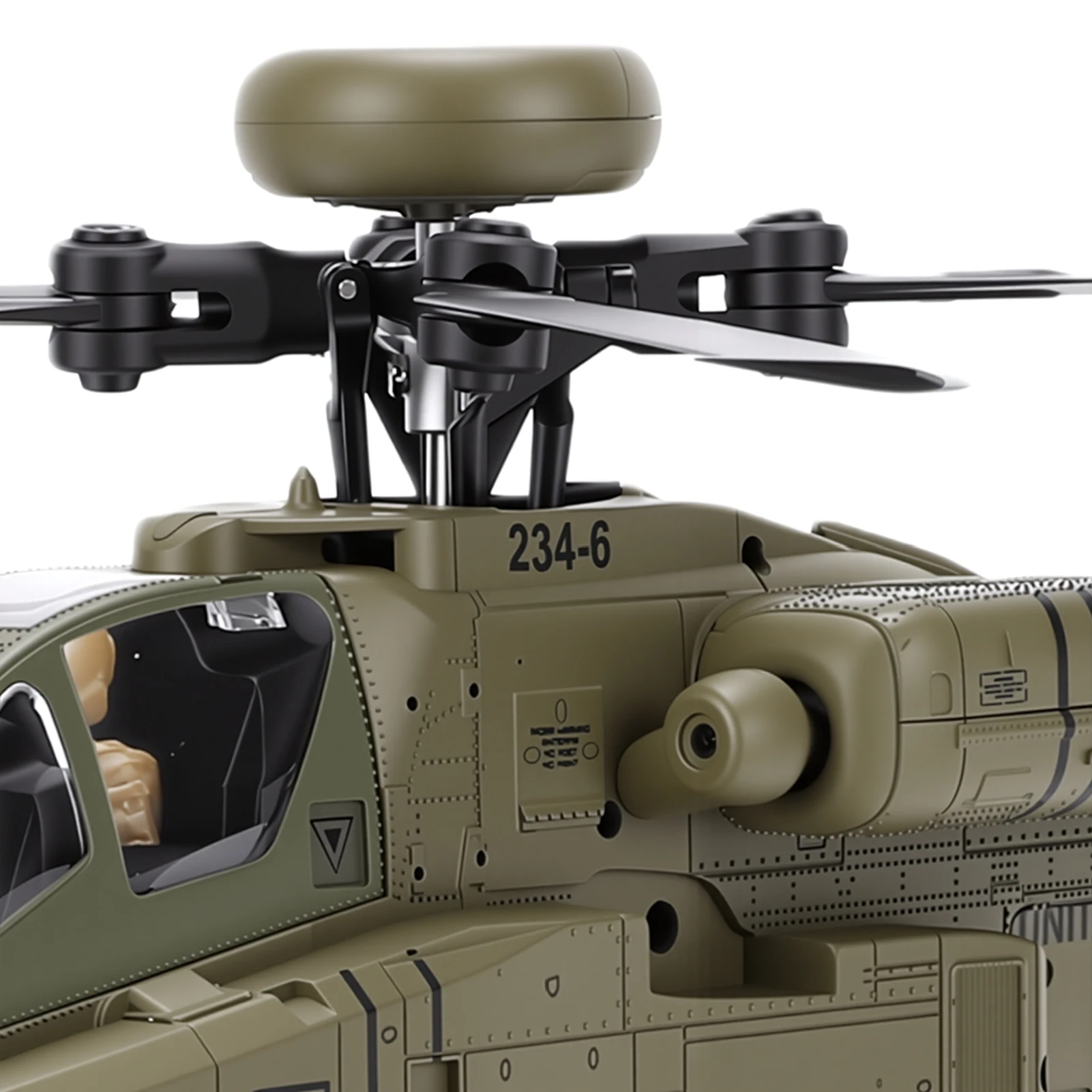 RC Helicopter 1:48 Scale 6 Channel Flybarless Remote Control Aircraft with 6-  Altitude Hold Optical  Positioning One-Key