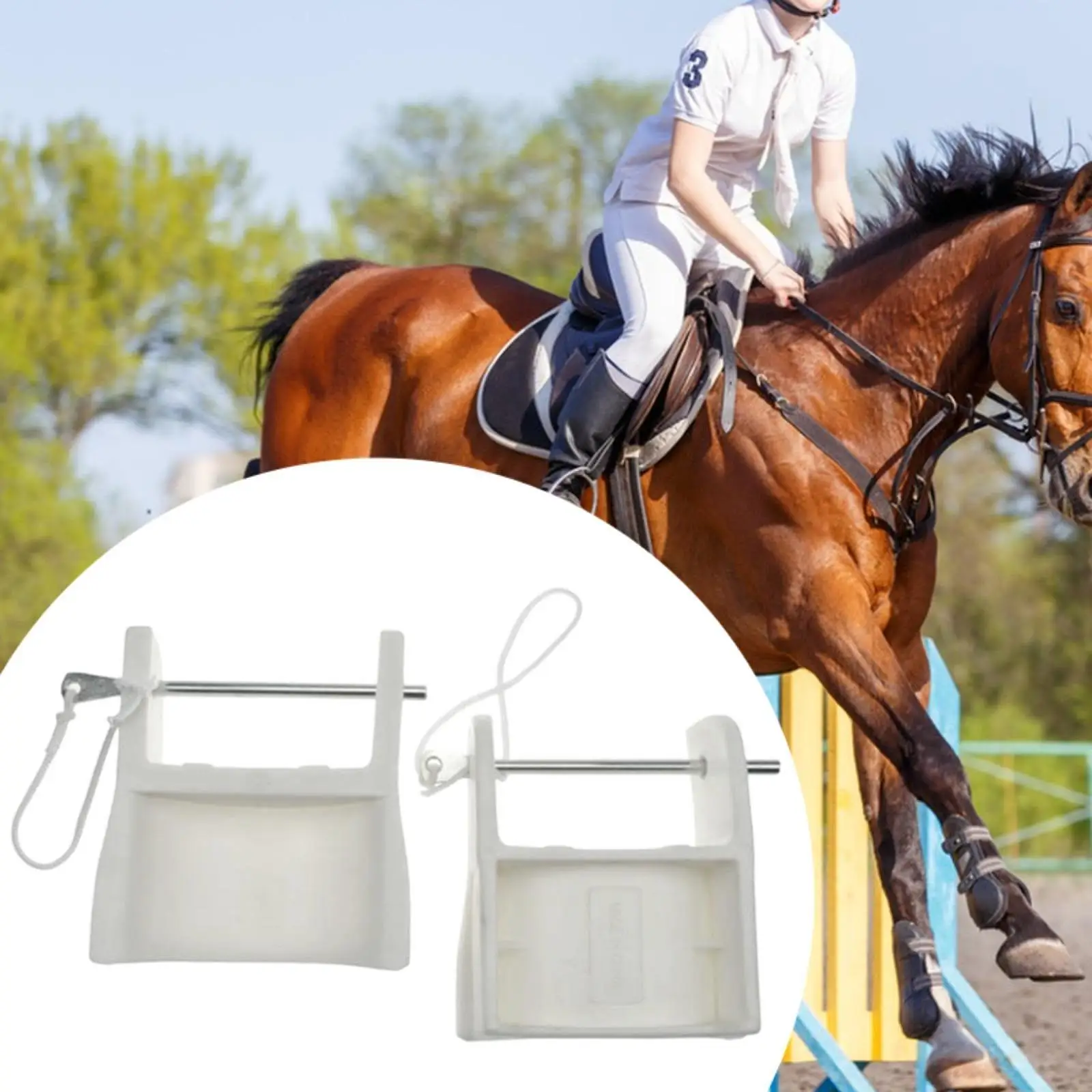 2 чашки для прыжков с булавкой. Простая в использовании стабильная опора. Товары для конного спорта премиум-класса.