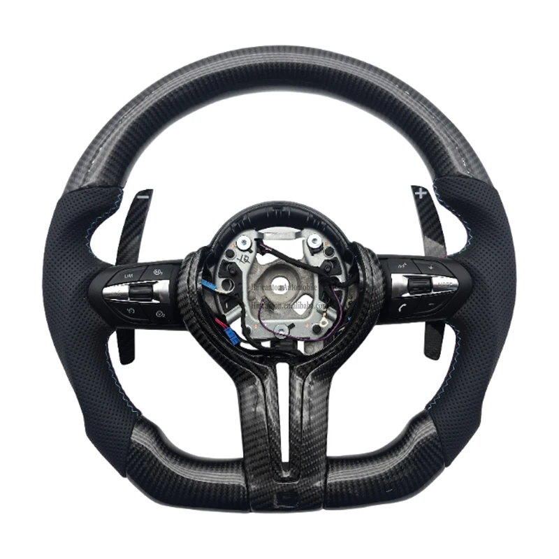 

Популярный оптовый перфорированный кожаный руль из углеродного волокна для BMW 3 5 серии F10 F30 F90 F01 F12 M3 M6 E90 Z4 X1 X6