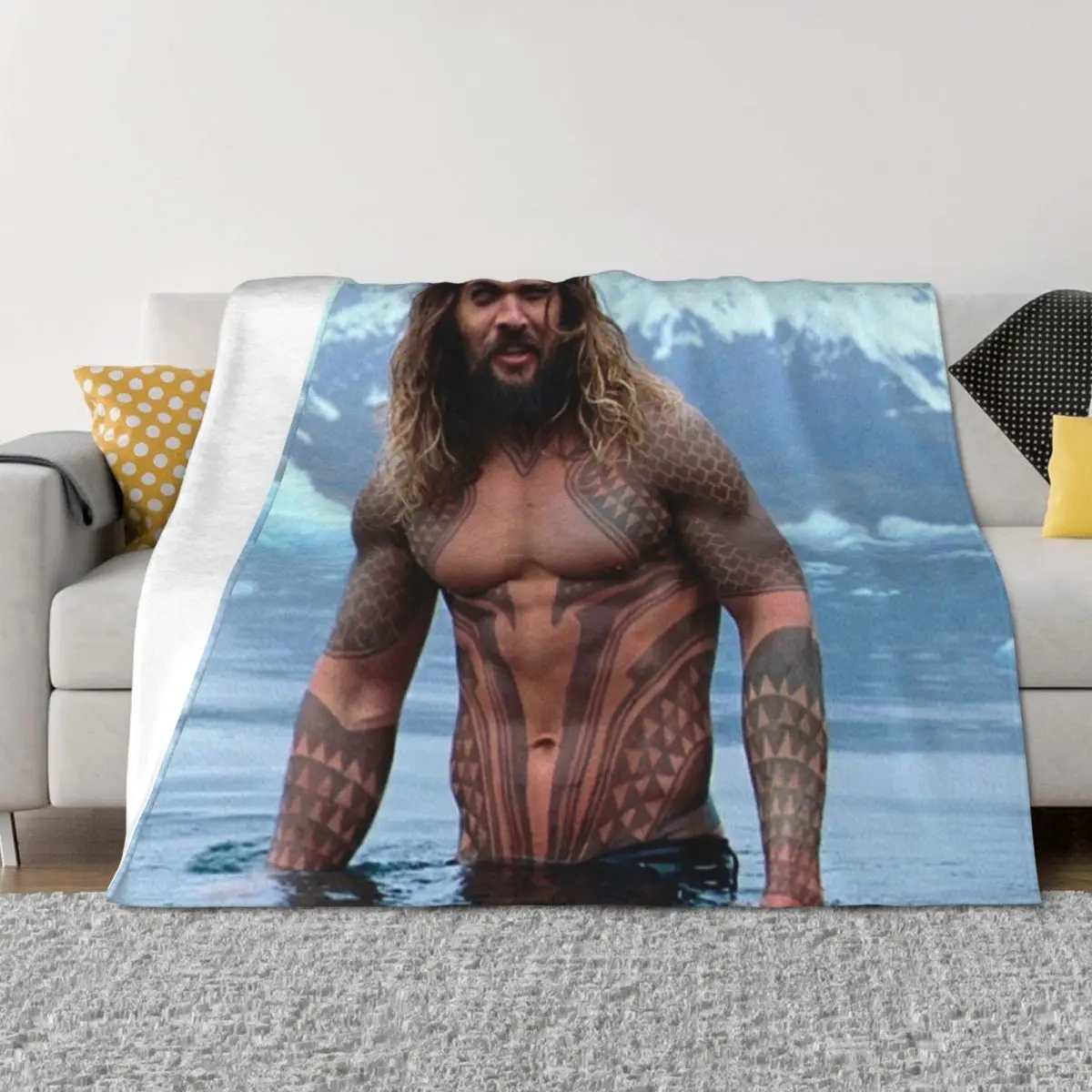 

jason momoa Throw Blanket bed plaid for babies decorative Sleeping Bag Blankets