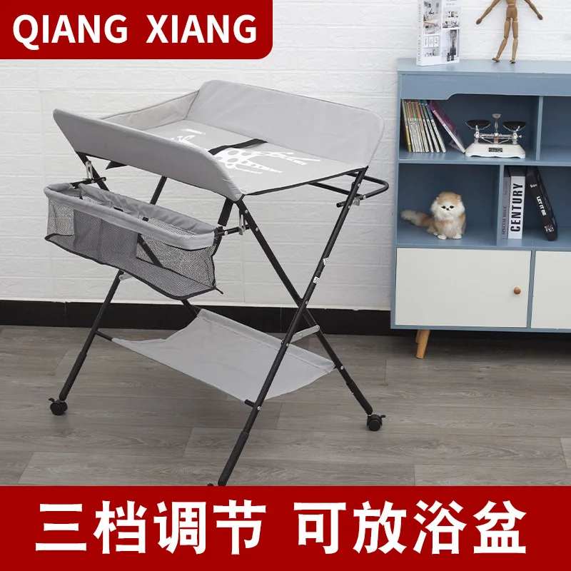 

Многофункциональный пеленальный столик для новорожденных: кроватка, стол для ухода, массажный и тактильный столик