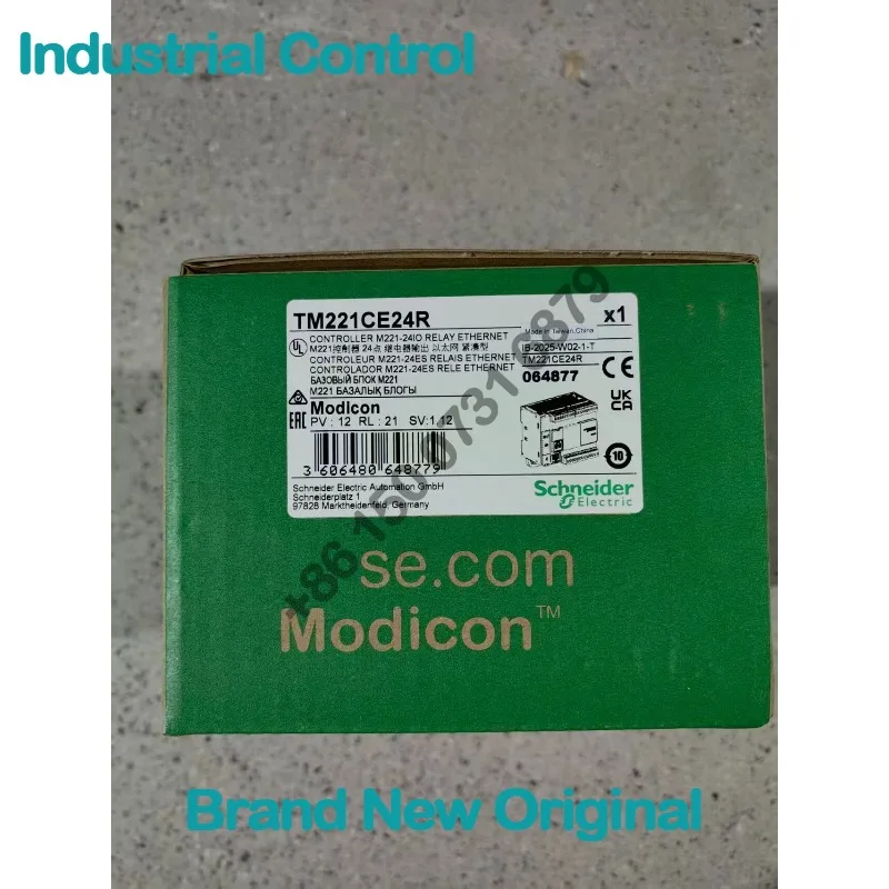 TM221CE24R, PLC host, Modicon M221 24-point IO Ethernet, relay
