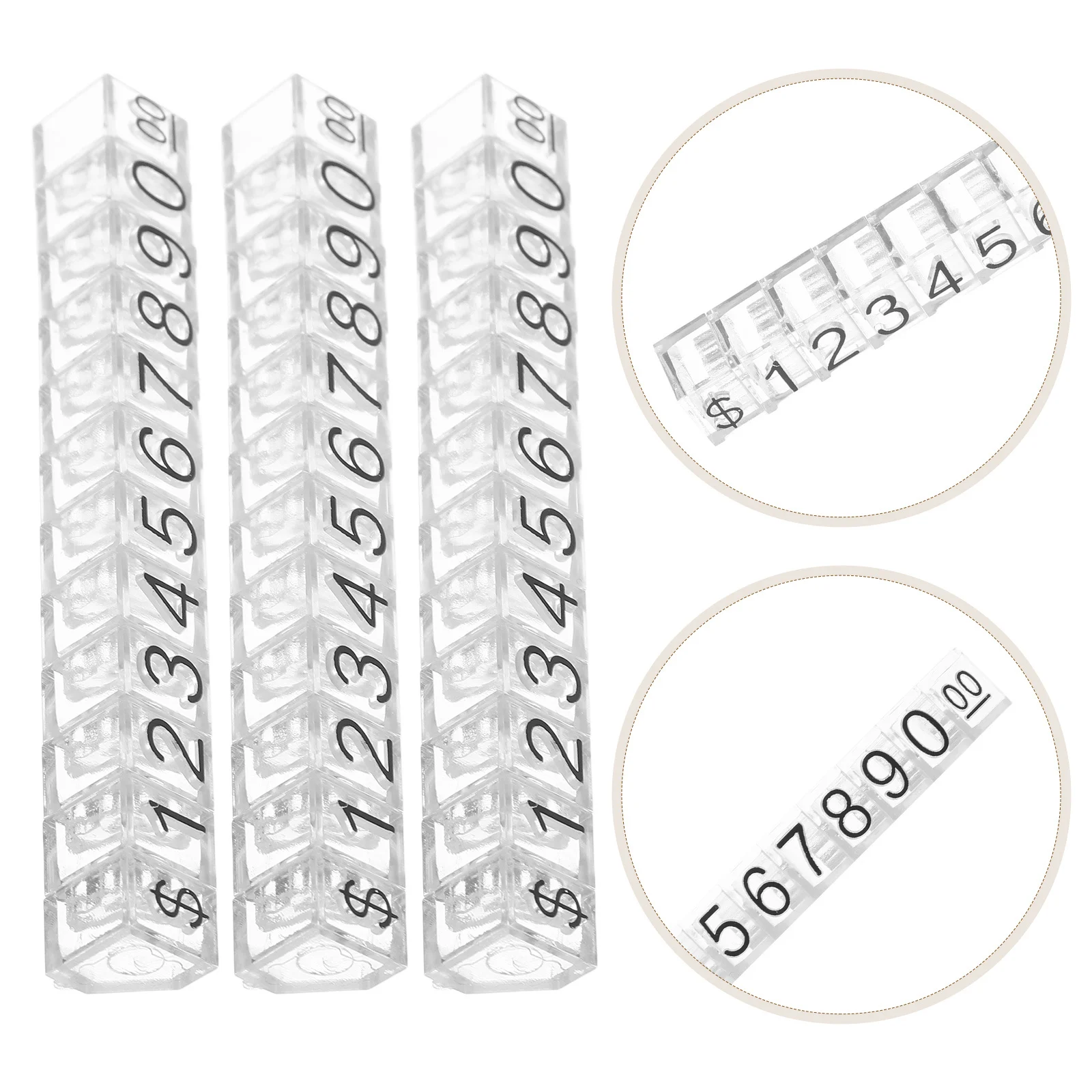 

10Sets Electronic Price Display Cube for Jewelry Retail Strong Build Mini Price Markers for Fast Updates in Store Counter