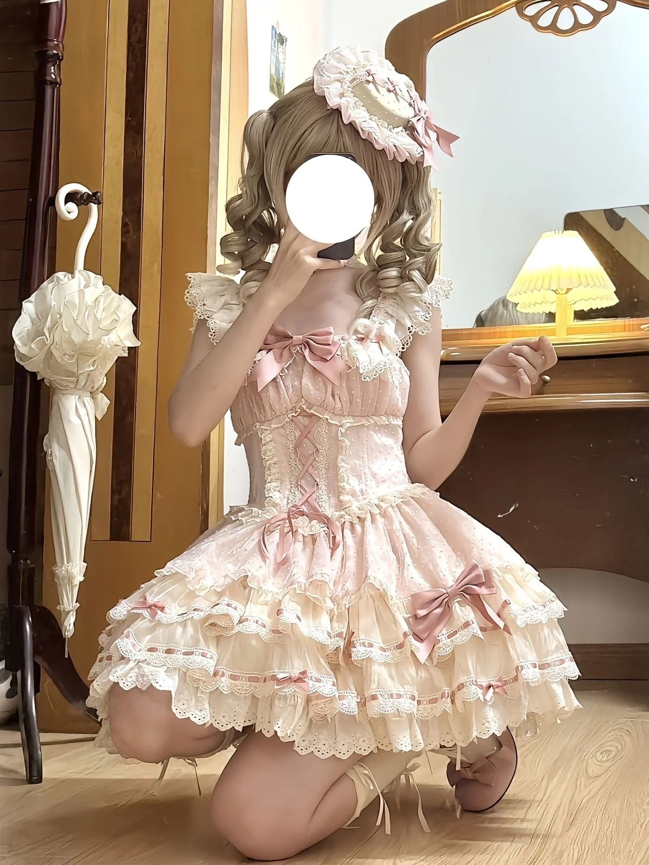 Original Ballet Style Lolita Dress JSK Princess Skirt Lightweight Four Seasons Universal Female Fashion Doll Costume in Stock