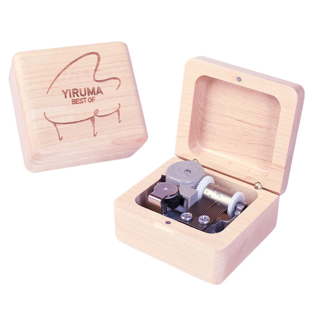 Rosikling Wooden  Music Box ♫ River flow in you ♫  For Frends Girl and Children Birthday Gift