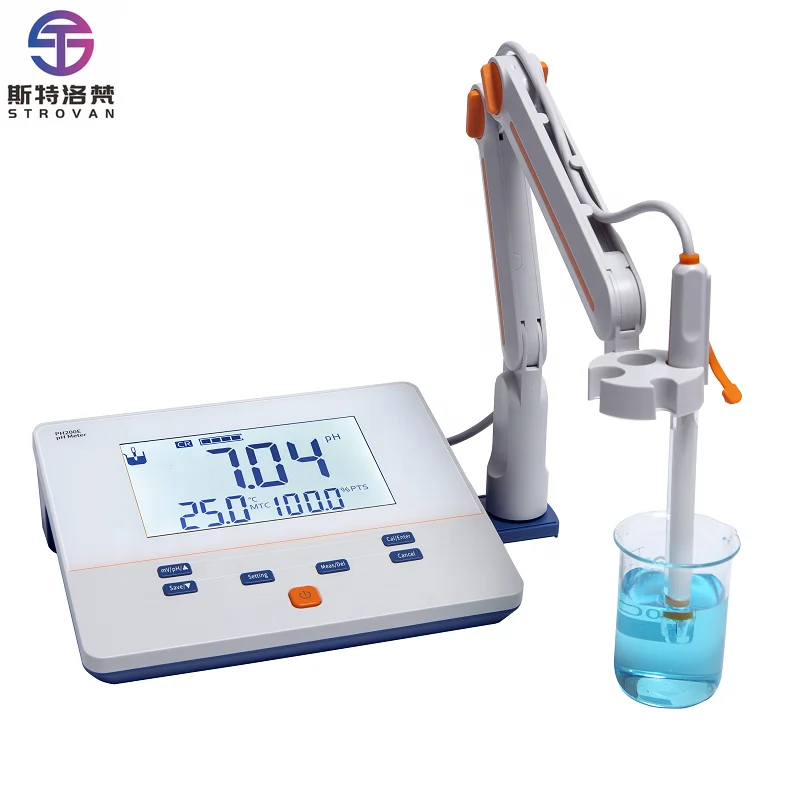 PH100B Portable Digital PH Meter Industrial Lab Water Analyzer Automatic Temperature Compensation EC ORP Meter Customizable
