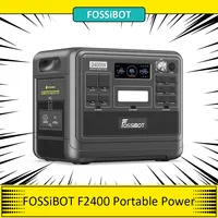 FOSSiBOT F2400 Portable Power Station, 2048Wh LiFePO4 External Battery 2400W Output Solar Generator, Outdoor Indoor Work camp