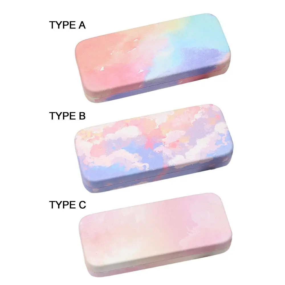 Multi-purpose Square Box Cute Colorful Romantic Clouds Glasses Storage Glasses Case Travel