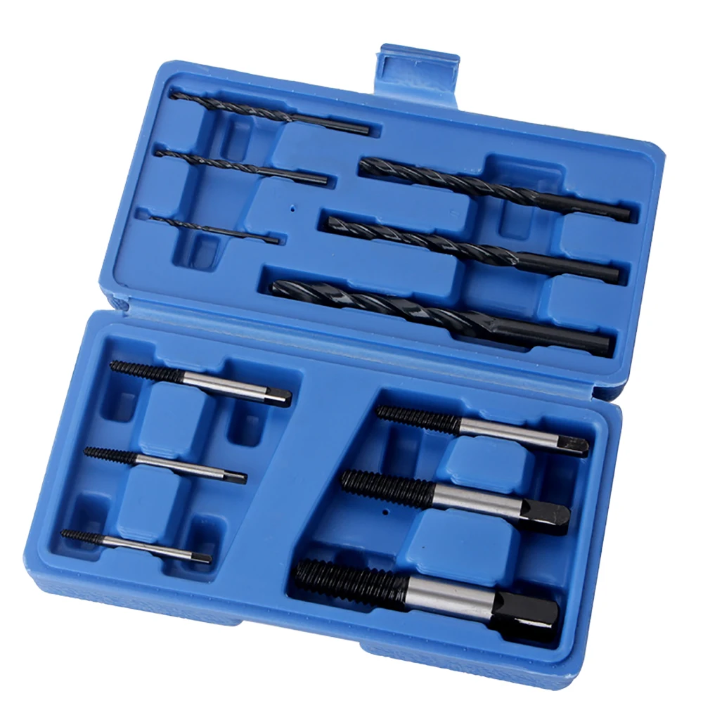 12Pcs/Set Rust Screw Broken Damaged Screws Stuck Screw Extractor Kit Manual Screw Remover Broken Bolt Remover Screw Extractor