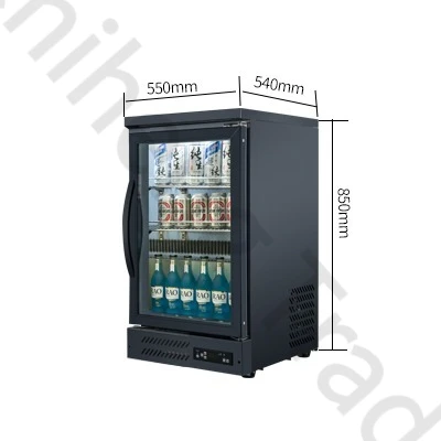 

Bar Refrigerated Cabinet Bar Beer Cabinet Embedded Air-Cooled Beverage Display Cabinet Commercial Single Door Freezer HR10Z