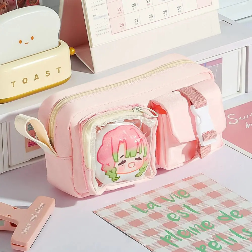 Multi-functional Multi-pocket Pencil Case Large-capacity Portable Stationery Pouch Pen Bag Gift