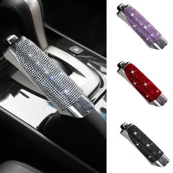 Cubiertas universales de cristal para freno de mano de coche, collares antideslizantes para cambio de marchas, accesorios ostentosos para Interior de mujer, 2024