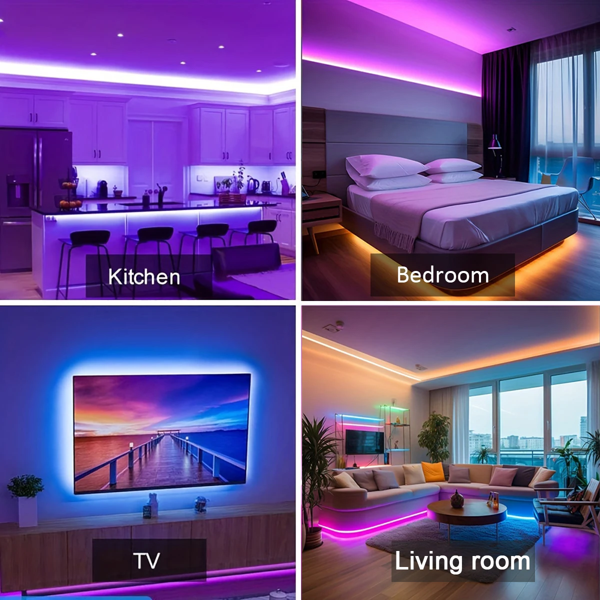 Led Strip Lights 10m 20m 30m 40m Led Lights for Room Music Sync Led Tape Flexible Ribbon for Home Bedroom Party Decoration