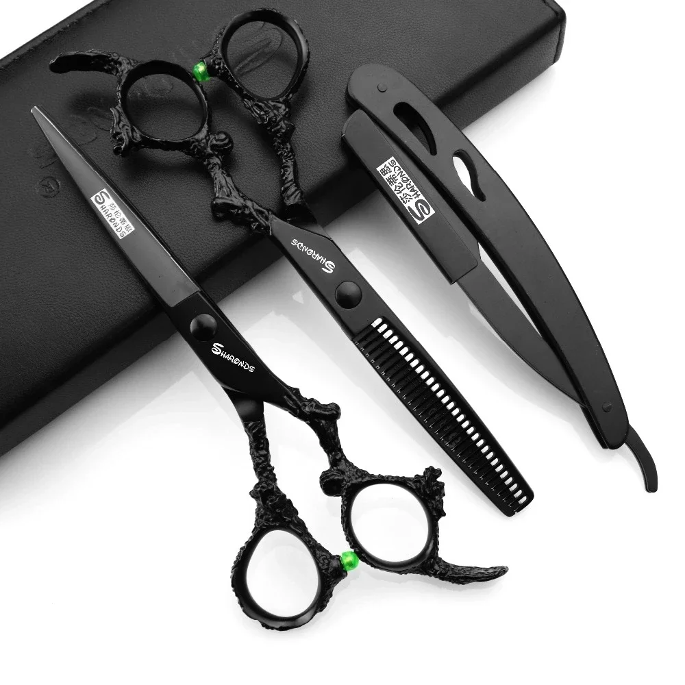 5/6/6.5/7/7.5 Inch Professional Hairdressing Scissors Japan 440C Hairdreser Scissors Barber Shears Set Cutting Thinning Haircut