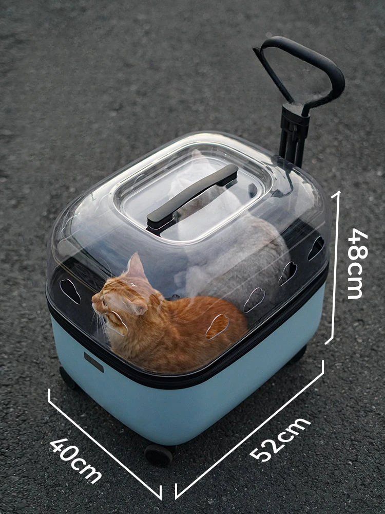 new Pet Stroller Cat Bag Trolley Box Dog Travel Suitcase Large Space Carrying Transportor Cats Luggage Pet Carriers Products