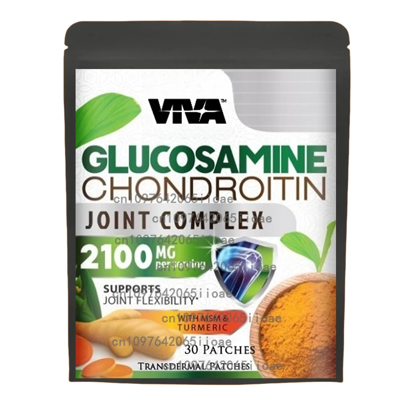 

30 Patches Glucosamine Chondroitin Transdermal Patches with Collagen Boswellia for Cartilage Support, Joint Health Mobility