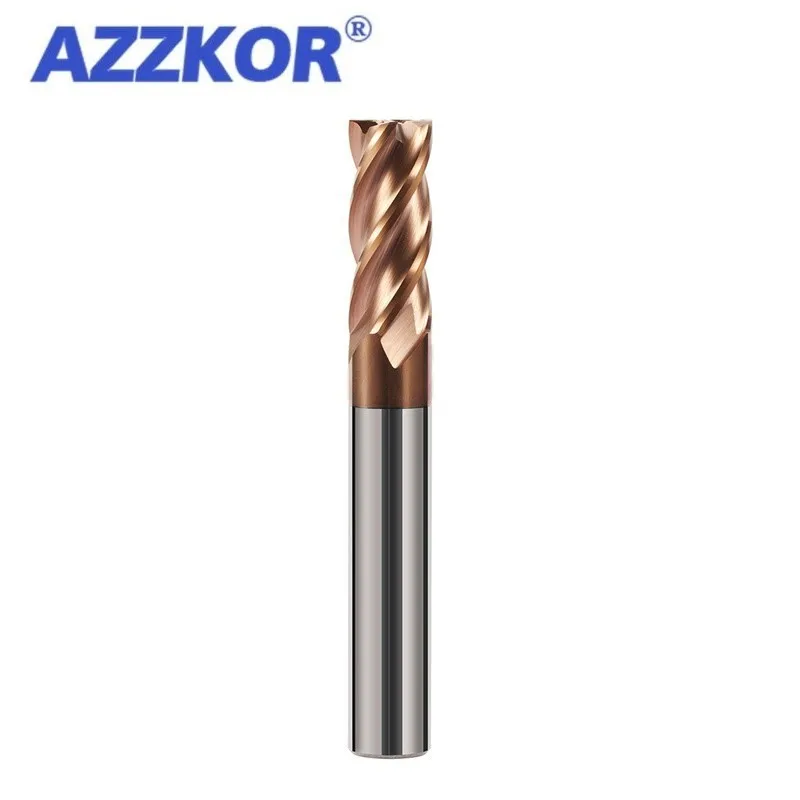 

AZZKOR 0.0394 Inch Milling Cutter Alloy Coating Tungsten Steel Tool Cnc Maching HRC55 Milling Cutter Milling Tools