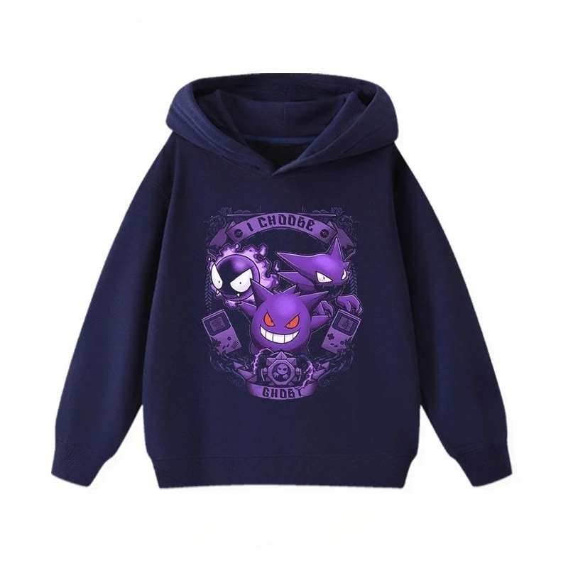 MINISO Pokémon لطيف Eevee مطبوعة هوديي للرجال والنساء 2025 الخريف/الشتاء جديد Y2K Harajuku حجم كبير سترة غير رسمية