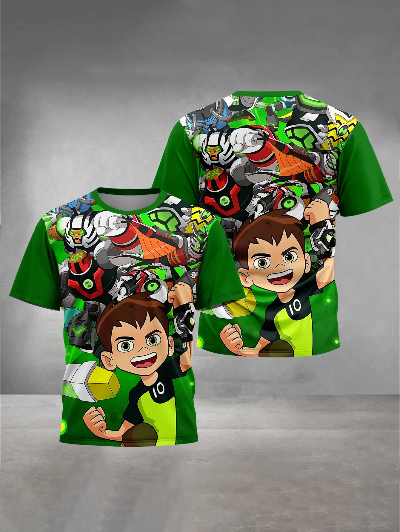 ثلاثية الأبعاد طباعة ملابس الطفل 5 إلى 14 سنة الذكور الملابس في الهواء الطلق لطيف أنيمي B-Ben 10 الأطفال صبي فتاة الطفل تي شيرت قميص حريمي