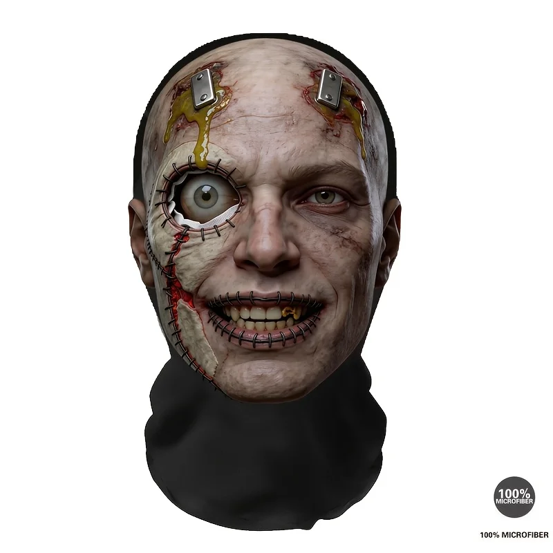 Customization 1pc Unisex Breathable Mesh Full Coverage Mask. This Stylish Windproof Mask Creates A Mysterious Vibe! Ideal