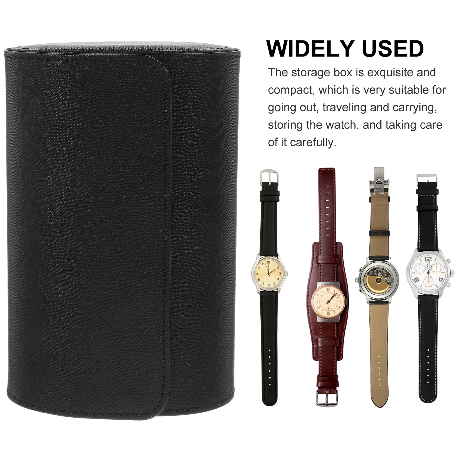 

Stylish Watch Travel Case 2 Slots Portable Organizer for Men and Women Lightweight and Durable Scratch Resistant