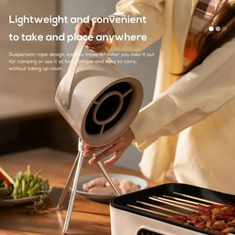 2026 New USB Desktop Range Hoods Portable USB Powered Exhaust Fan Small Kitchen Hood Extractor Barbecue Large Suction