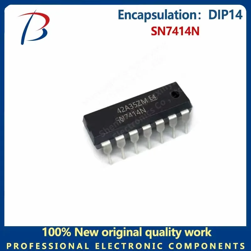 10pcs  SN7414N In-line Schmidt trigger package DIP14