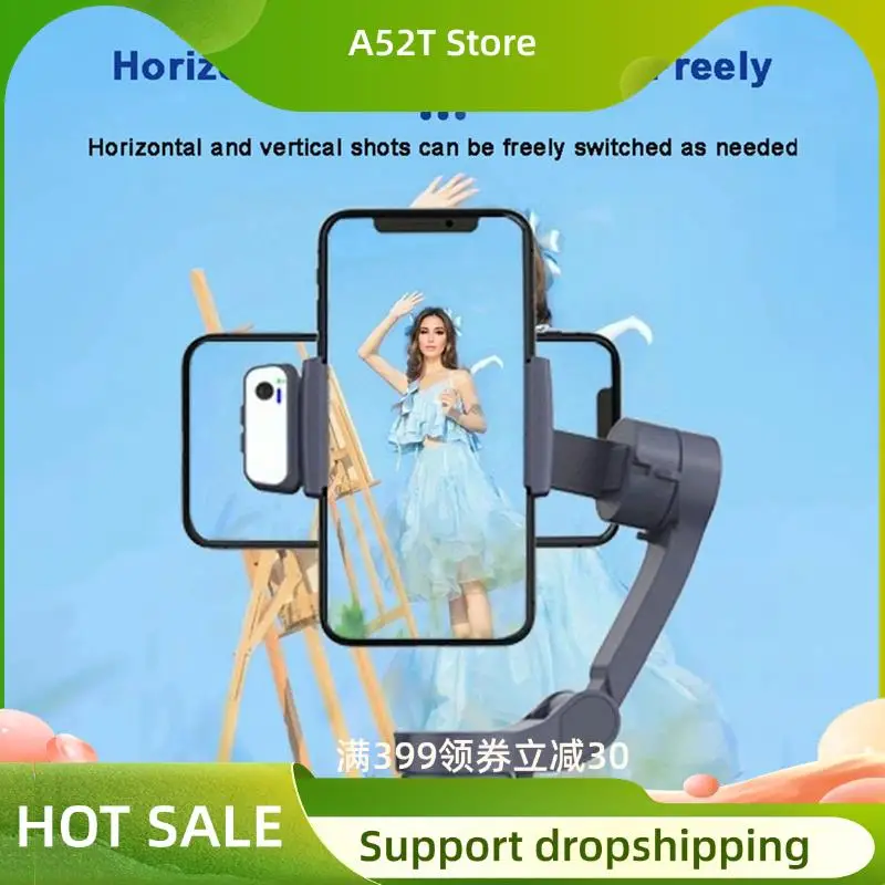 A52T F12 3-Axis Gimbal Stabilizer,LED Lighting,Support AI Intelligent Facial Tracking,Focus Control For Video/Photography