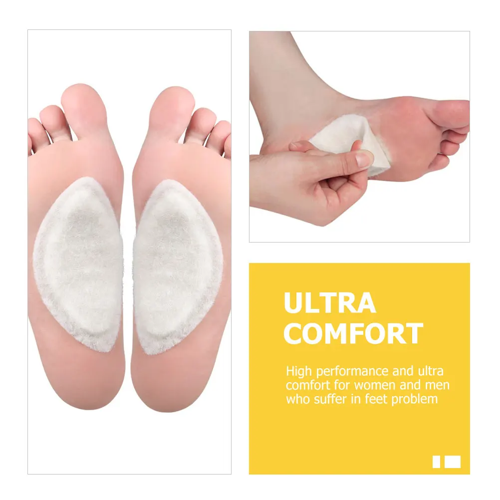 2 Buah Bantalan Penopang Lengkungan Kaki Wol Felt Koreksi Kaki Rata Bantalan Pereda Nyeri Bantalan Perawatan Kaki Nyaman untuk Pemakaian Sehari-hari dan