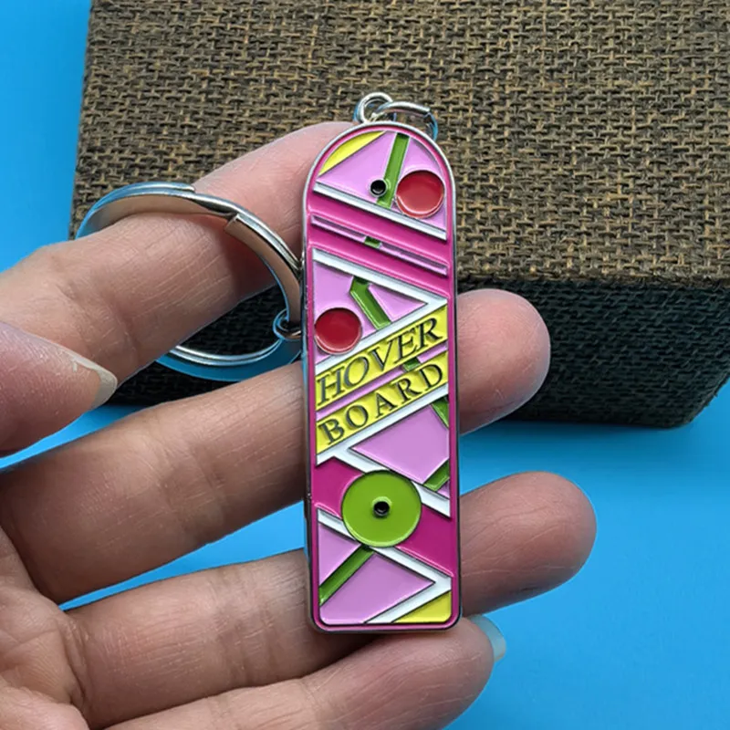 Llavero Marty McFly Hoverboard, llavero de Regreso al futuro, viaje en el tiempo, regalo para seguidores de películas de ciencia ficción