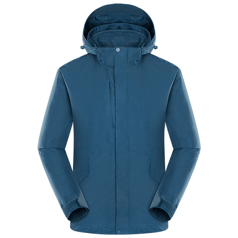 

Outdoor jacket three-in-one removable two-piece set windproof waterproof warm mountaineering jacket ski clothing wholesale