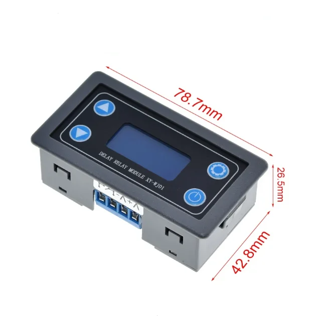 XY-WJ01 all the way relay module delay power off disconnect trigger delay cycle timing circuit switch input DC 6V-30V