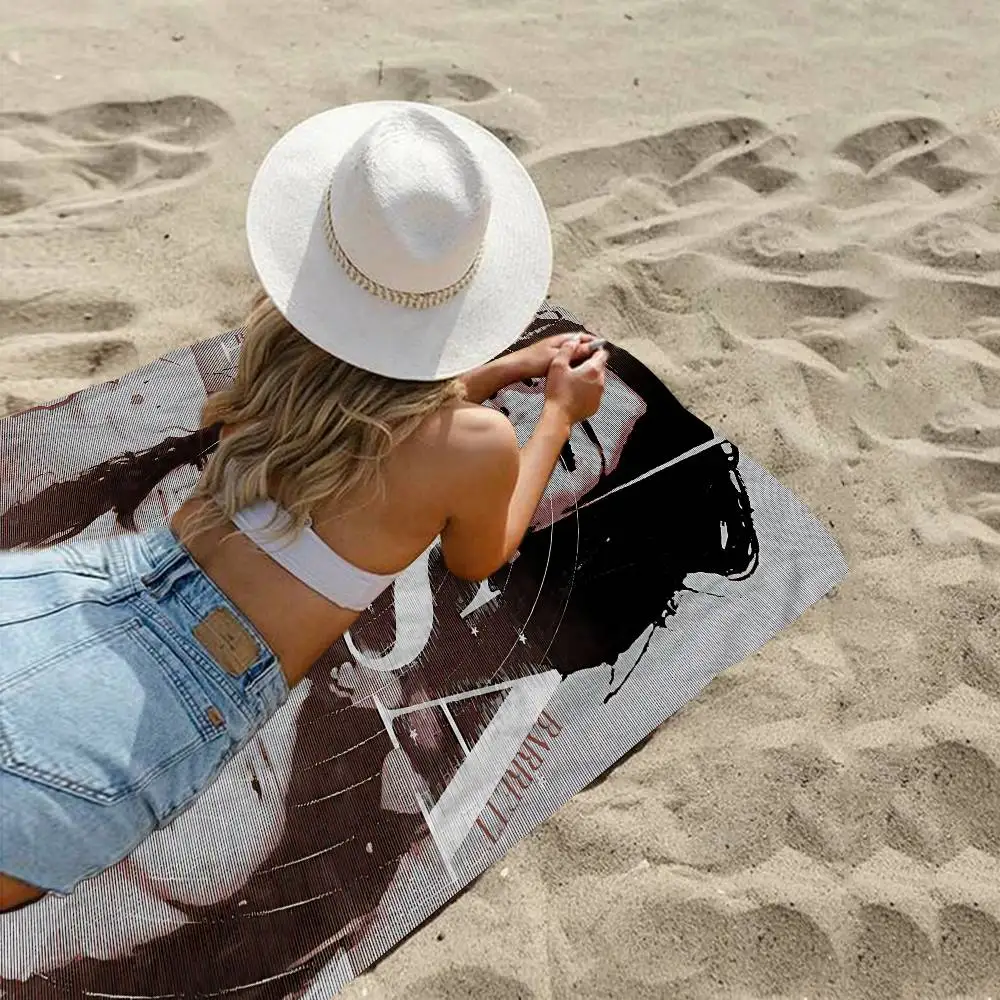 Nessa Barrett Singer Microfiber Printed Beach Towel Mountain Climbing Yoga Beach Swimming Running Absorbent Soft Towel