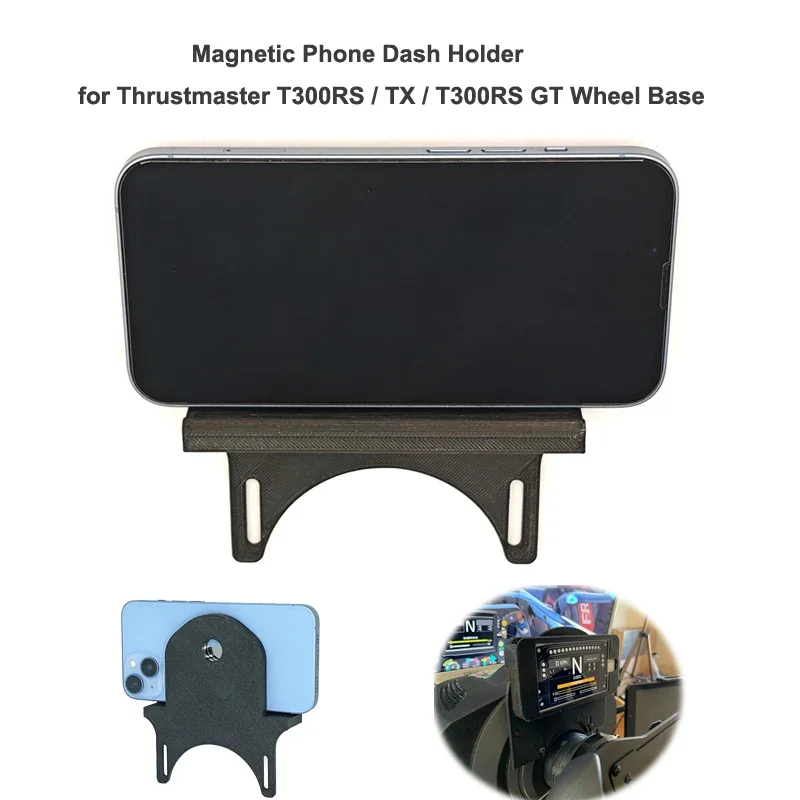 

Magnetic Phone Dash Holder For Thrustmaster T300RS / TX / T300RS GT Wheel Base Universal