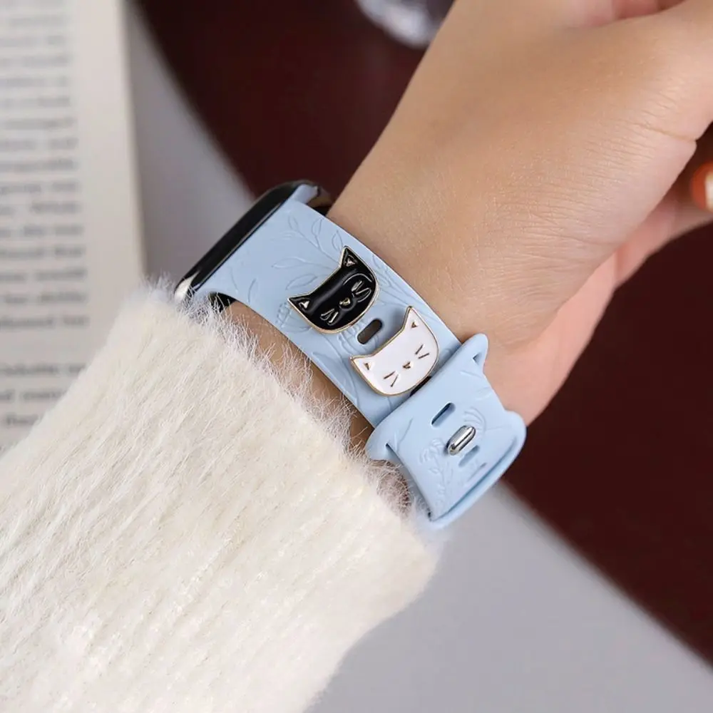 Pasek do zegarka w formie bransolety ozdoba moda diamentowy metalowy pasek Charms broszka pierścienie dekoracyjne