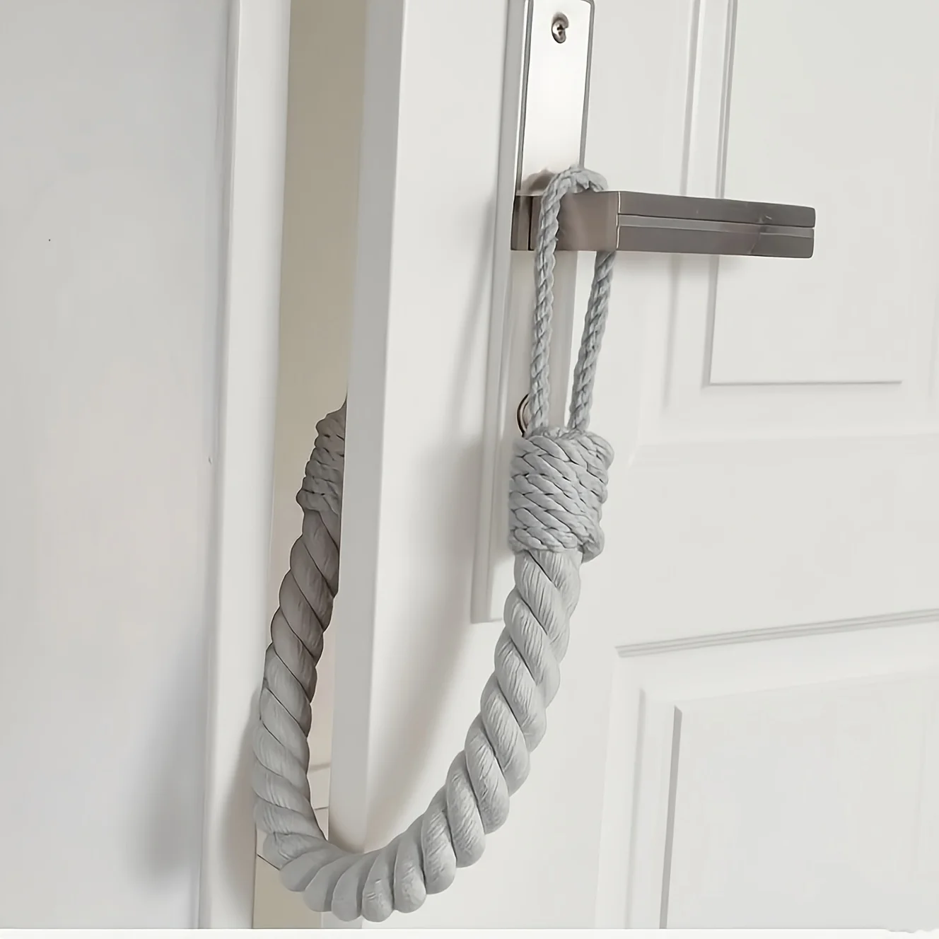 Simple European Rural Cotton Rope No Installation Curtain Tie Down Buckle Fringed Hanging Rope Decorative Strap