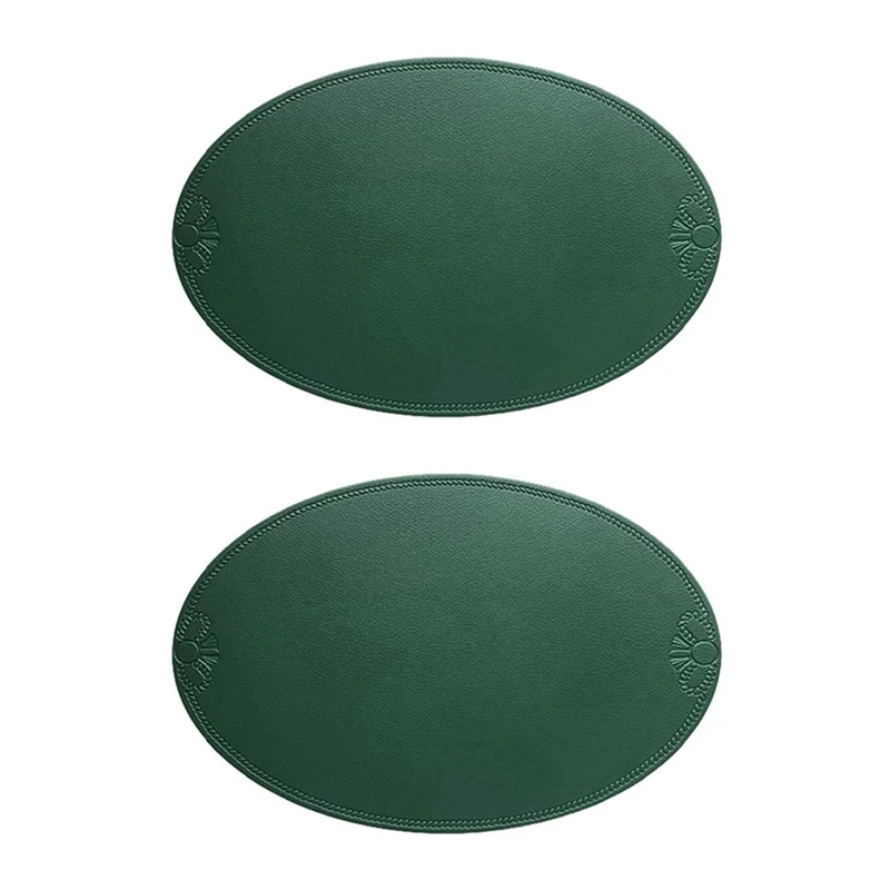 

IALJ-2 шт., ретро коврик для столовых приборов, водонепроницаемый и маслостойкий коврик для обеденного стола в стиле вестерн из искусственной кожи, домашний F