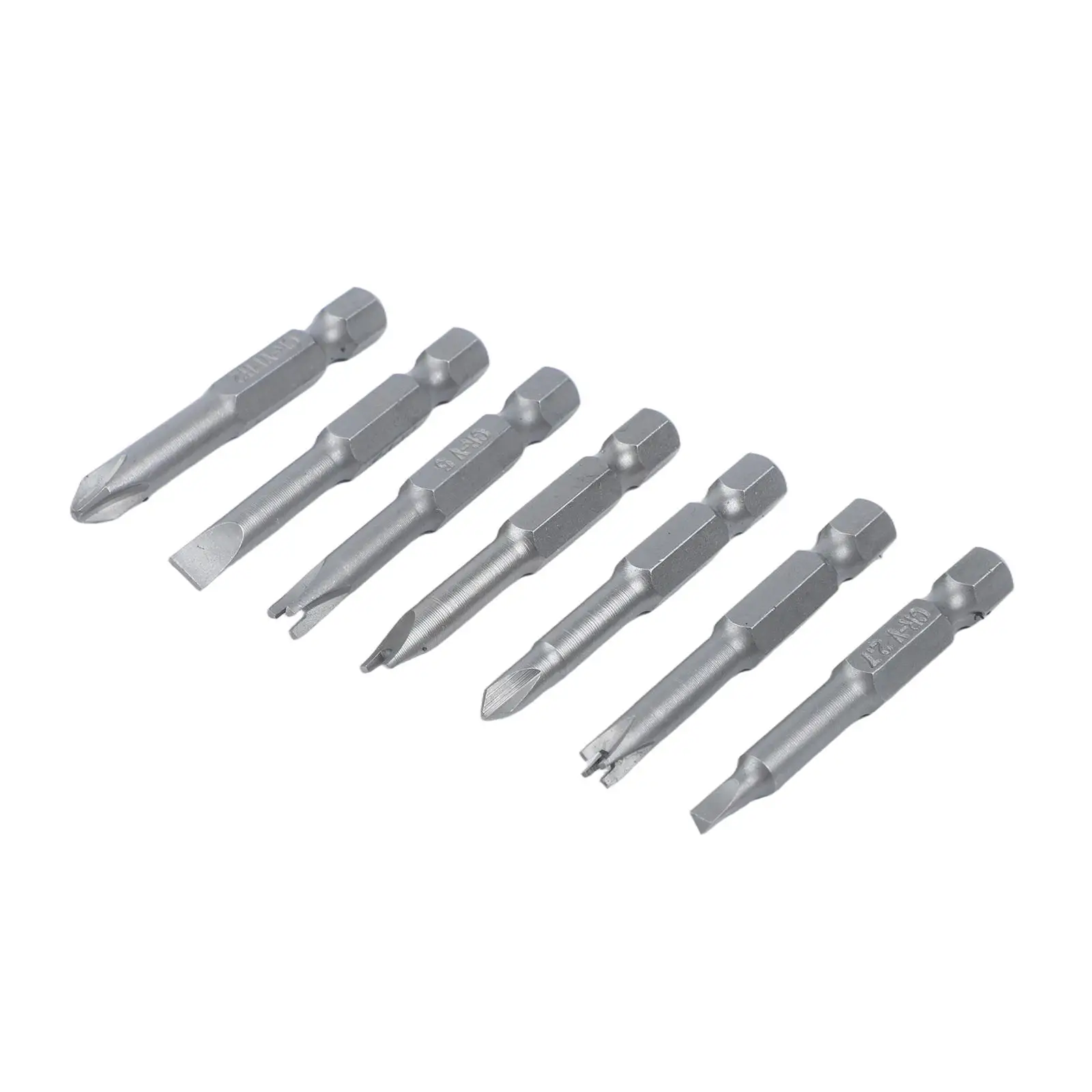 Triangle Screwdriver Multi-bit Set PH2 Triangle Head Y Head Three-point Four-point 1 4 Hex Shank Grey As Shown