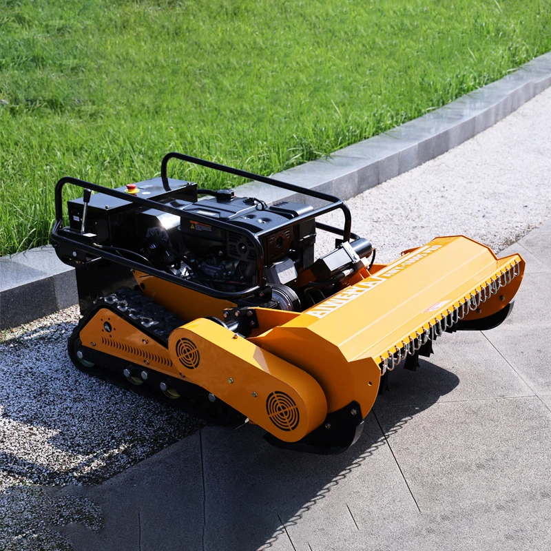 Maßgeschneiderte neue Produkte Ferngesteuerter Flail Mulcher Rasenmäher Innovativer Roboter-Rasenmäher