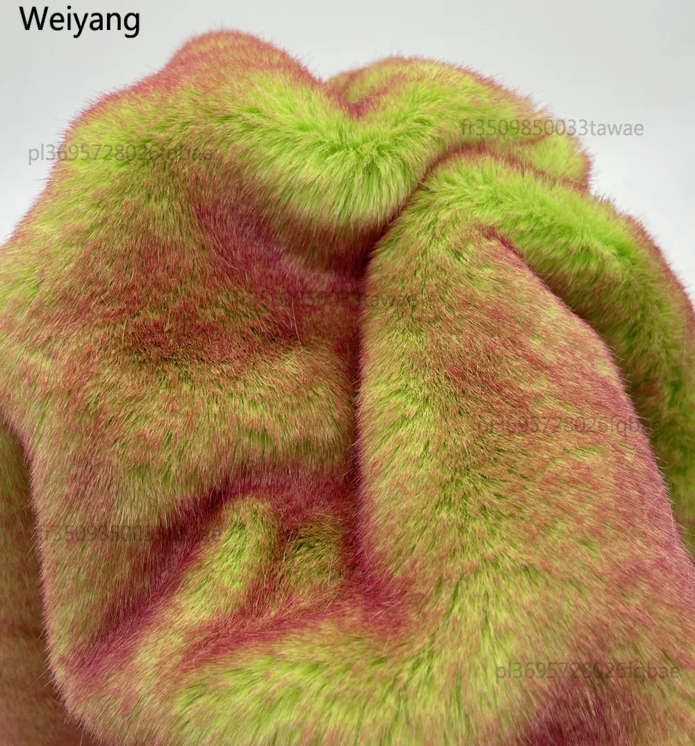 Regenbogen-Färbetipps, 15 mm Kunstnerzfell, Plüschstoff, Kunstfellstoff, Nähmaterial