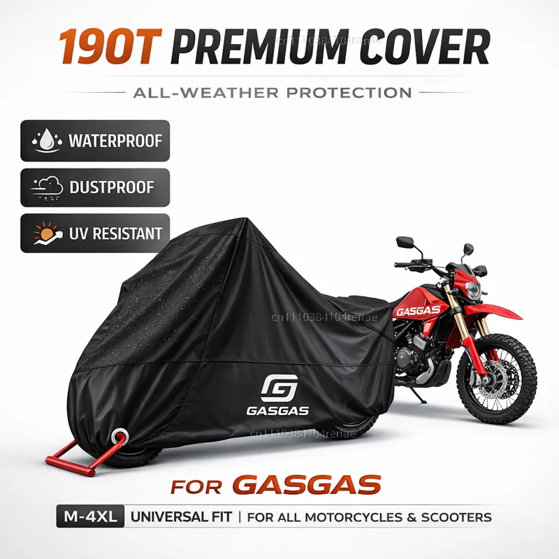

Чехол для мотоцикла GASGAS MC450F EC300 GP SM 700 900 EC 190T, водонепроницаемый, пылезащитный, с защитой от ультрафиолета, всесезонный