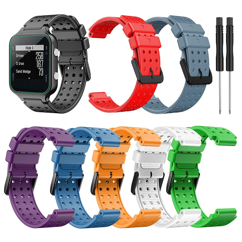 Pulseira de substituição de silicone monocromática, Smartwatch Strap, Watch Strap, Acessórios inteligentes, Garmin, Forerunner S20