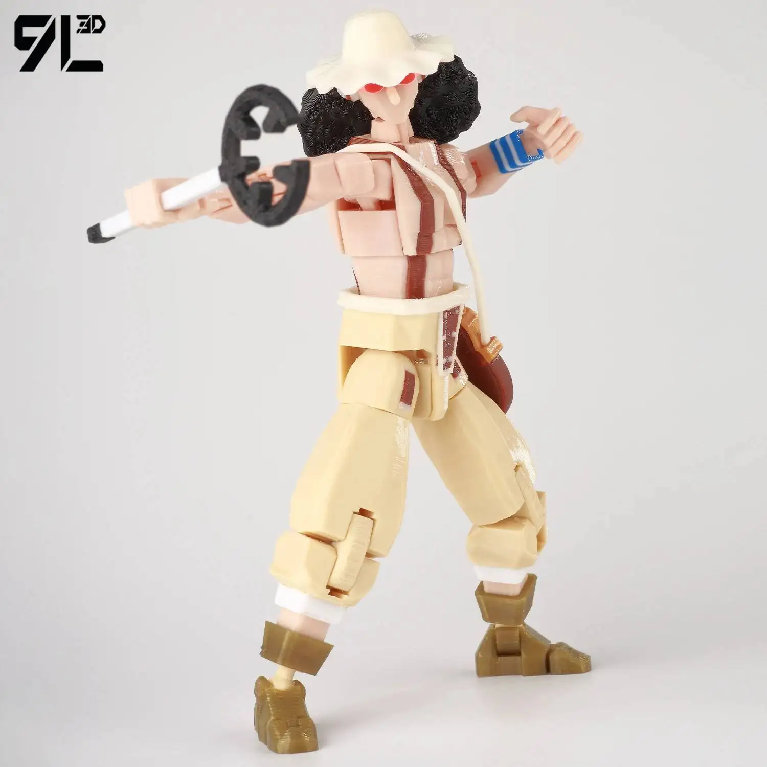 9L3D Dummy13 Lucky13 Titan13 OnePiece Usopp Jest Snajperem Piratów z Kapelusza Słomowego Odważny Wojownik Morza Figurka Anime Ozdoba Samochodowa Zabawka