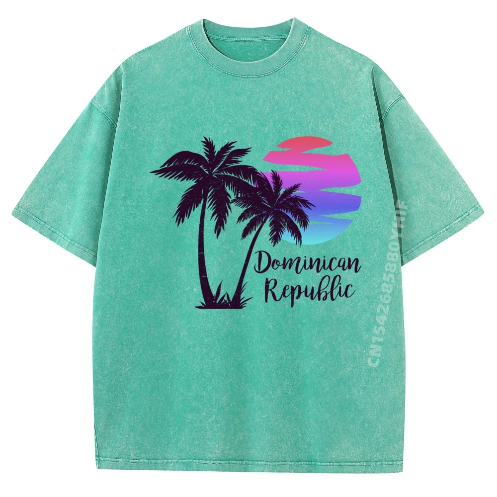 

Доминиканская Республика, пляжный отдых, весенний перерыв, медовый месяц, футболки с 3d принтом, мужская стираная футболка высокого качества