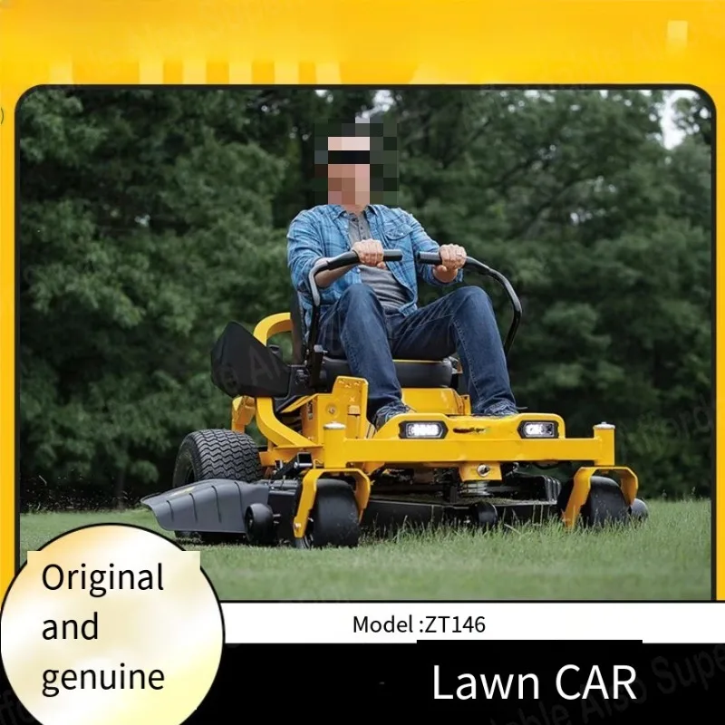 Rasenauto ZT146 Aufsitzrasenmäher Rasenmäher Auto Gartenplatz Rasengrünungsmäher Auto 15 Gänge 70 l Rasenbox